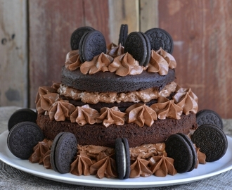 Oreo festkake i to etasjer