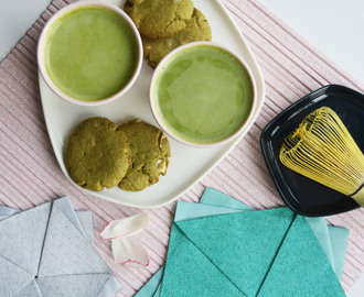 Matcha green tea cookies