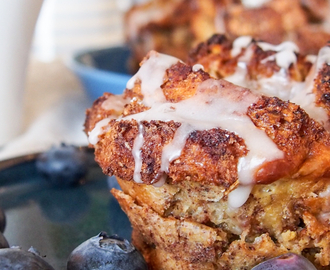 French toast muffin; sukkerfri og proteinrik