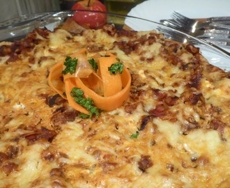 Glutenfri vegetarisk lasagne med syrliga morötter