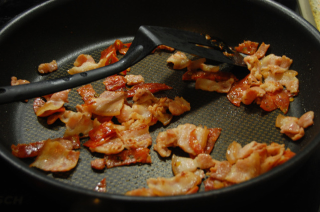 Torskeform med chorizo og bacon
