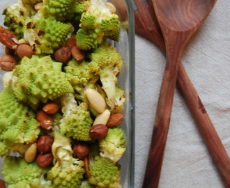 November favorite: Roasted Romanesco with Salted Nuts...
