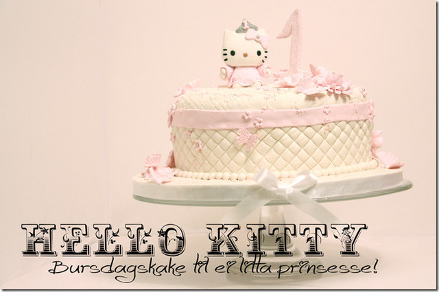 Hello Kitty Kake – bursdagskake til ei litta prinsessa!