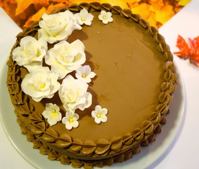 Sjokoladekake med bringebærmousse