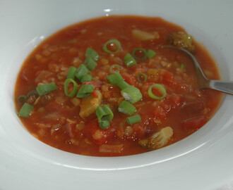 Linsesuppe med chorizo