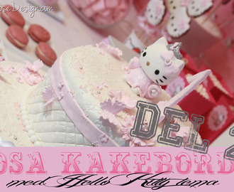 Rosa kakebord Hello Kitty stil – del 2