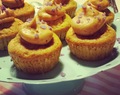 Banancupcake med peanøttfrosting