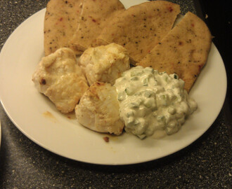 Breiflabb tandoori med raita