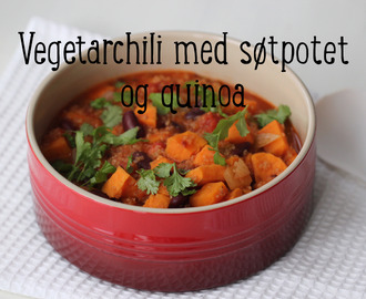 Vegetarchili med søtpotet og quinoa