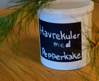 Oppskrift: Havrekuler med pepperkake!