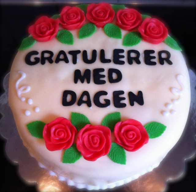 Bursdagskake til Mosse