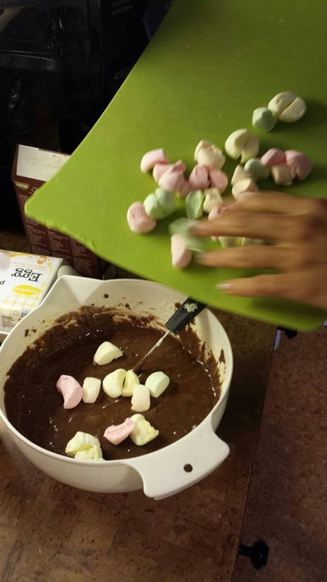 Amerikansk sjokolade m/ marshmallows
