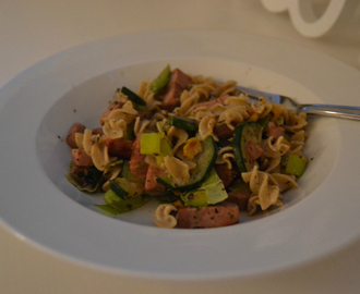 Middag på under 20 minutter - Pasta med skinke