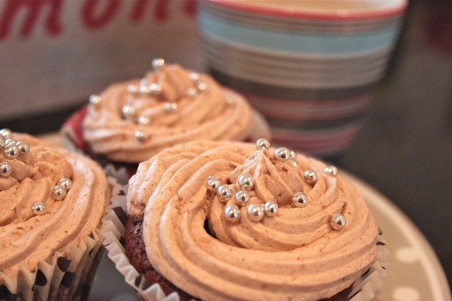 Sjokolade Cupcakes med sjokoladekrem