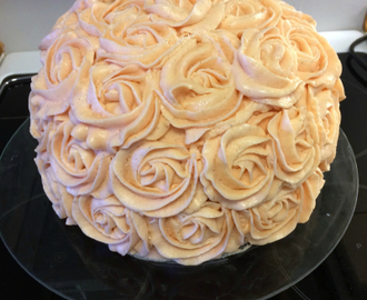 Rose Swirl Carrot Cake