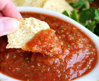 5 Minute Restaurant Salsa - The Chunky Chef