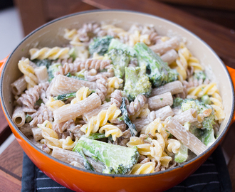 Kremet pasta med brokkoli, vår go-to rett på travle dager