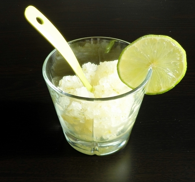 Sorbet med lime og ingefær