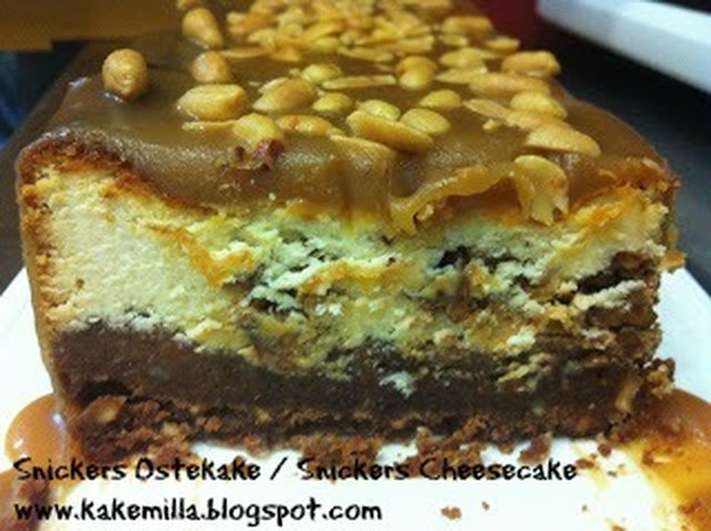 Snickers Ostekake / Snickers Cheesecake