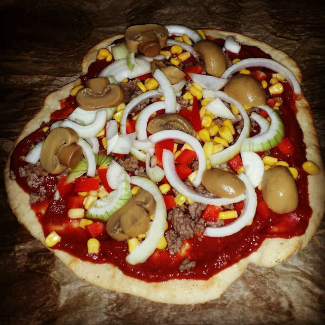 Heimlaga pizza :-)