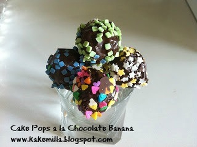 Cake Pops a la Chocolate Banana