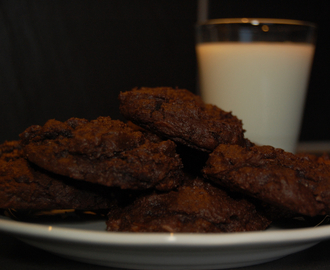 Triple chocolate chip cookies