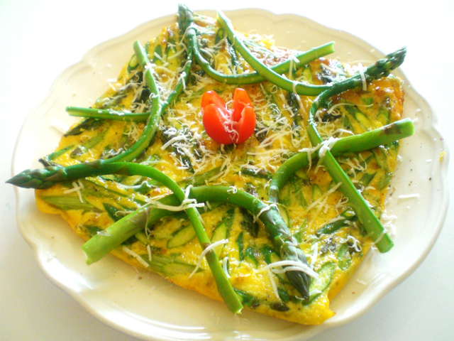 Omelett med asparges