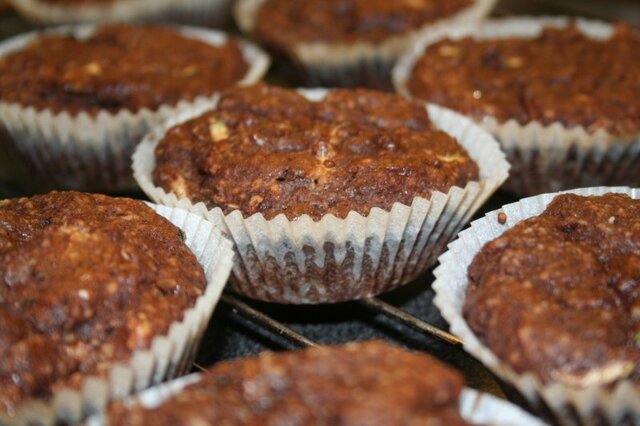 Sjokolade squash muffins