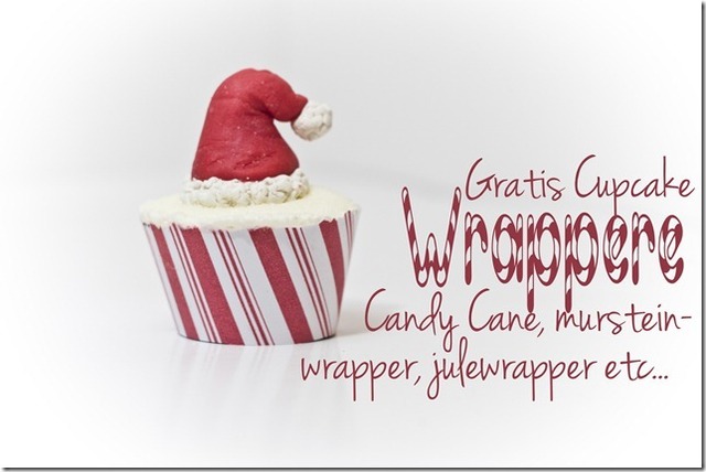 {Gratis Nedlasting} CupcakeWrappere til Jul