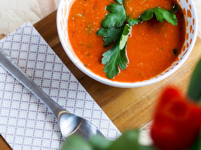 Lynrask tomat og linsesuppe