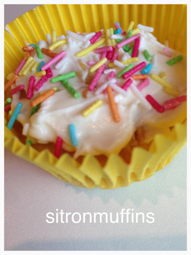 Sitronmuffins uten hvitt sukker