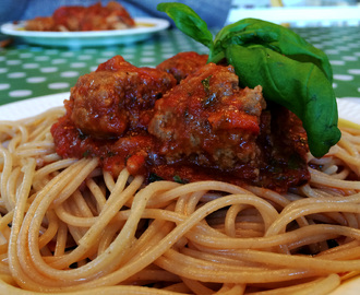 Spagetti og kjøttboller