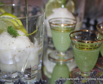 Limesorbet med Limoncello