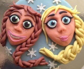 Elsa og Anna kake!