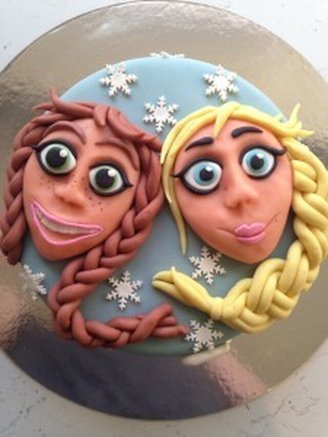 Elsa og Anna kake!
