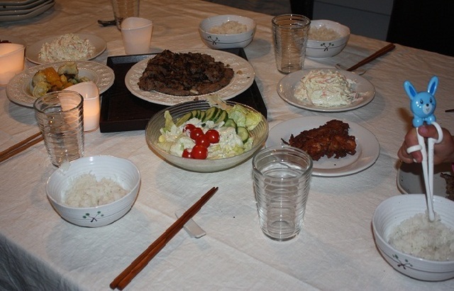 Koreansk lunsj Middag 14.10.2011