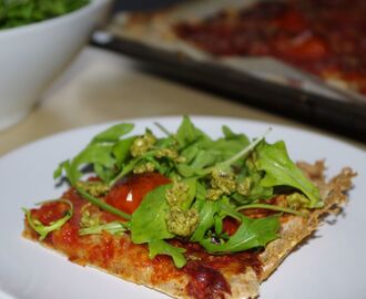 Glutenfri grov pizzadeig