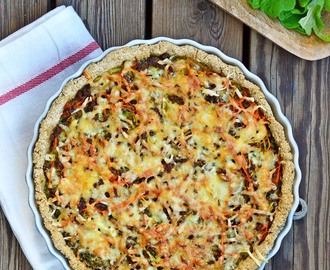 Quiche med masse kjøtt – en sunn variant