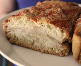 Two-layer apple cake