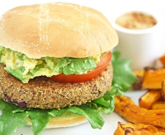 Quinoa- og kidneybønneburger