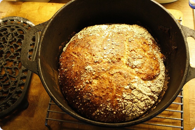 No knead bread - ikke knadd brød