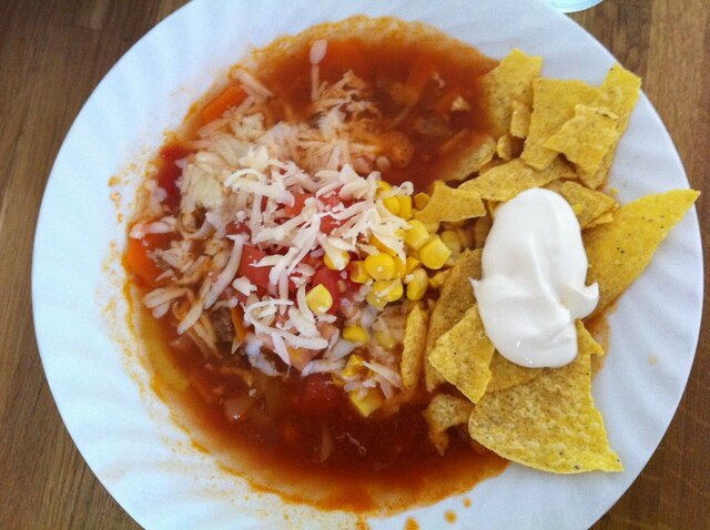Mexicansk tacosuppe