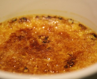 Crème Brûlée med og uten jordbær