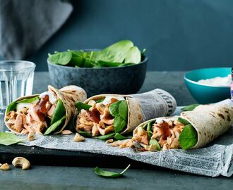 Pulled Salmon Wraps