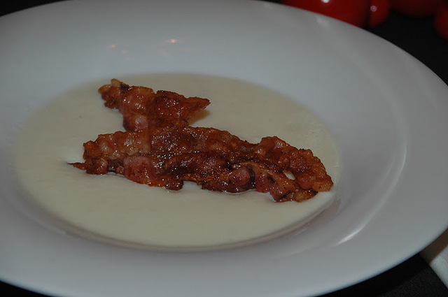 Blomkålsuppe med bacon