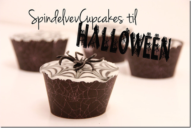Halloween – SpindelvevCupcakes på 1-2-3!
