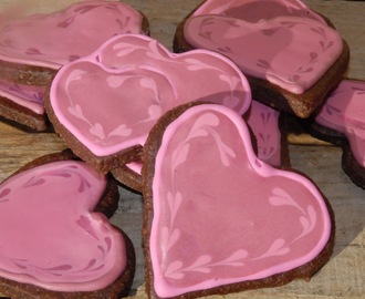 Valentines chocolate cookies