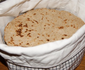 Halvgrove hvetetortillas