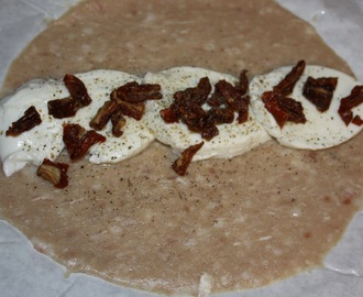 Løvbiffrullade i tortilla