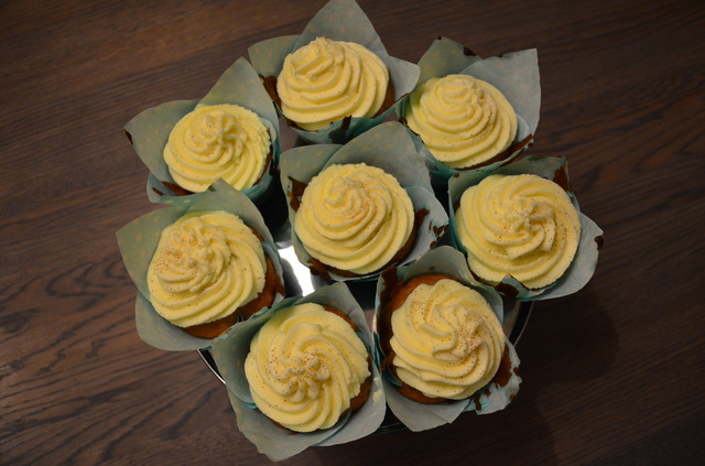 Gulrot cupcakes ala lille Bakerinnen